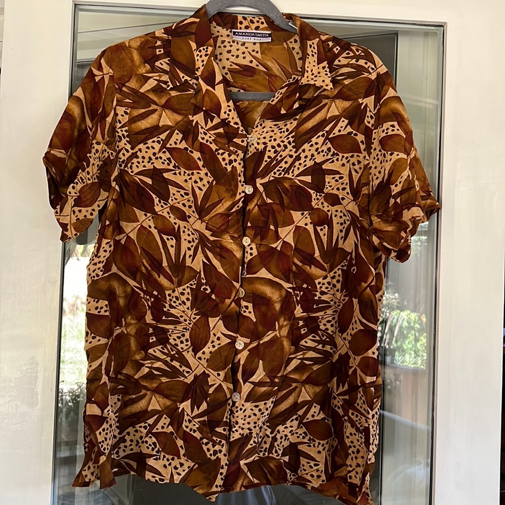 Vintage Amanda Smith pure silk blouse